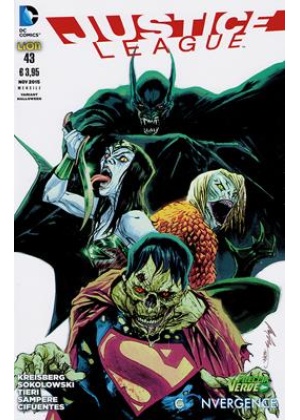JUSTICE LEAGUE N.  43 - THE NEW 52 - VARIANT HALLOWEEN