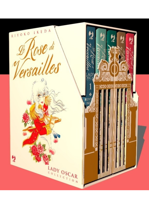LADY   OSCAR COLLECTION - LE ROSE DI VERSAILLES BOX VOL. 1-2-3-4-5 SERIE COMPLETA