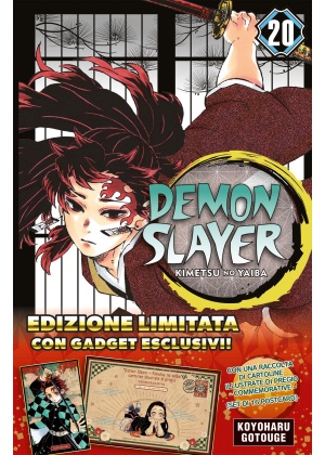 DEMON SLAYER N.  20 CON 16 CARTOLINE DA COLLEZIONE - KIMETSU NO YAIBA
