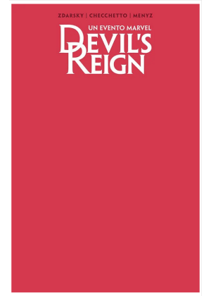 Devil S Reign N.   1 - Red Cover Variant