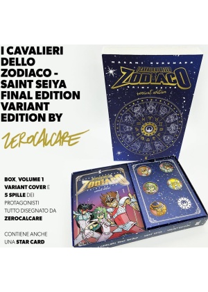 SAINT SEIYA - I CAVALIERI DELLO ZODIACO FINAL EDITION N.   1 - VARIANT ZEROCALCARE + SPILLA DI ATHENA