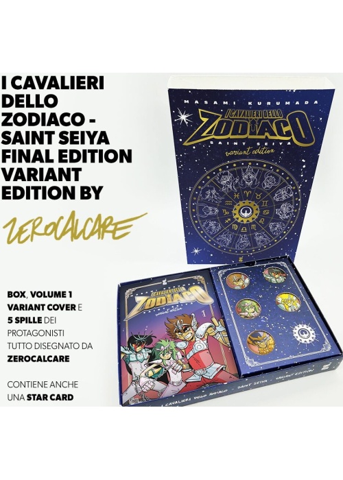 SAINT SEIYA - I CAVALIERI DELLO ZODIACO FINAL EDITION N.   1 - VARIANT ZEROCALCARE + SPILLA DI ATHENA