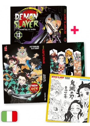 DEMON SLAYER N.  13 + SHIKISHI E SOVRACOPERTA - KIMETSU NO YAIBA