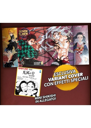 Demon Slayer N.  23 - Kimetsu No Yaiba - Variant Cover + Shikishi