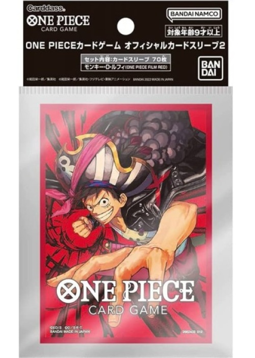 ONE PIECE CARD GAME 70 SLEVEES MONKEY D. LUFFY
