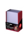25 TOPLOADER 3" X 4" - RED BORDER