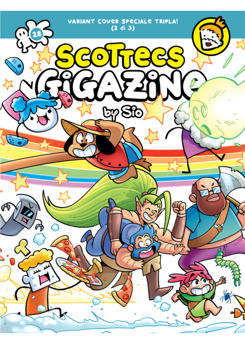 SCOTTECS GIGAZINE N.  28 VARIANT FUMETTERIE 2 DI 3