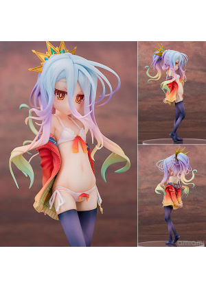 No Game No Life Shiro Costume da Bagno Stile 1/7 PVC Figura Acquamarina